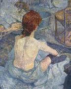 Henri de toulouse-lautrec La Toilette, early painting Sweden oil painting artist